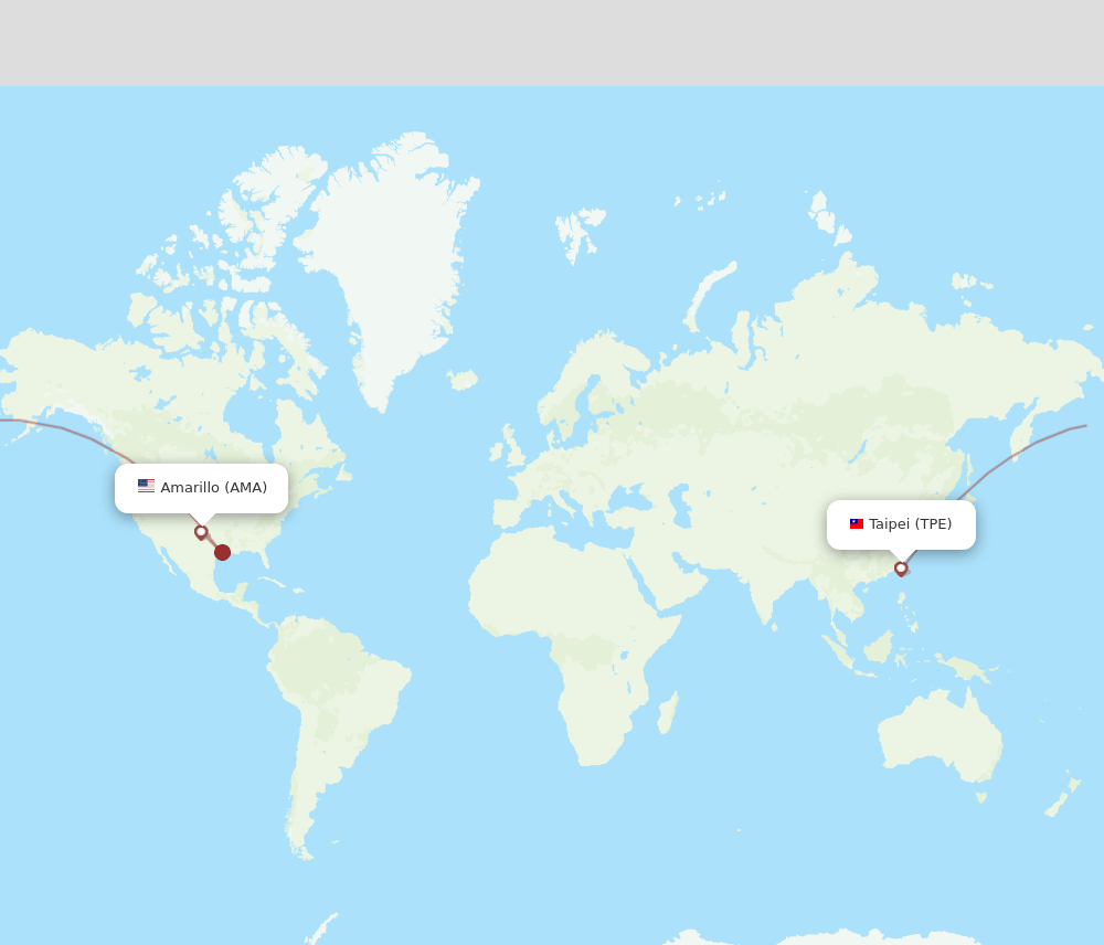 AMA-TPE flight routes