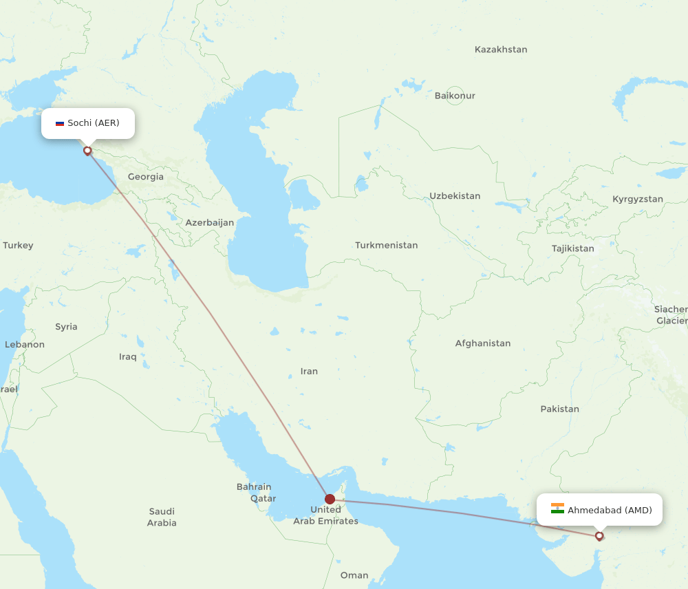 AMD-AER flight routes