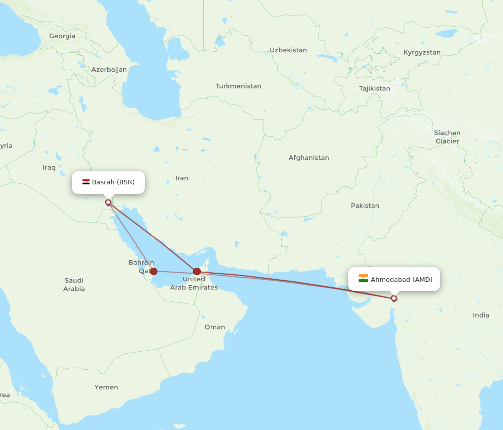 AMD-BSR flight routes
