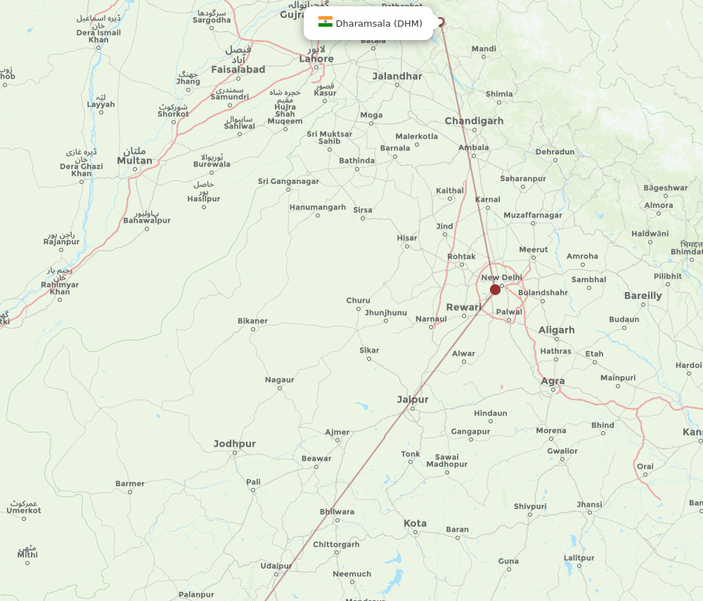 AMD-DHM flight routes