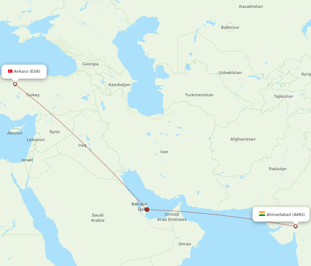 AMD-ESB flight routes