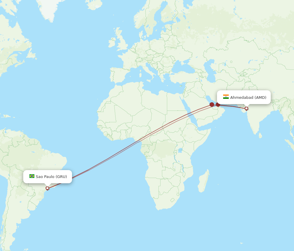 AMD-GRU flight routes