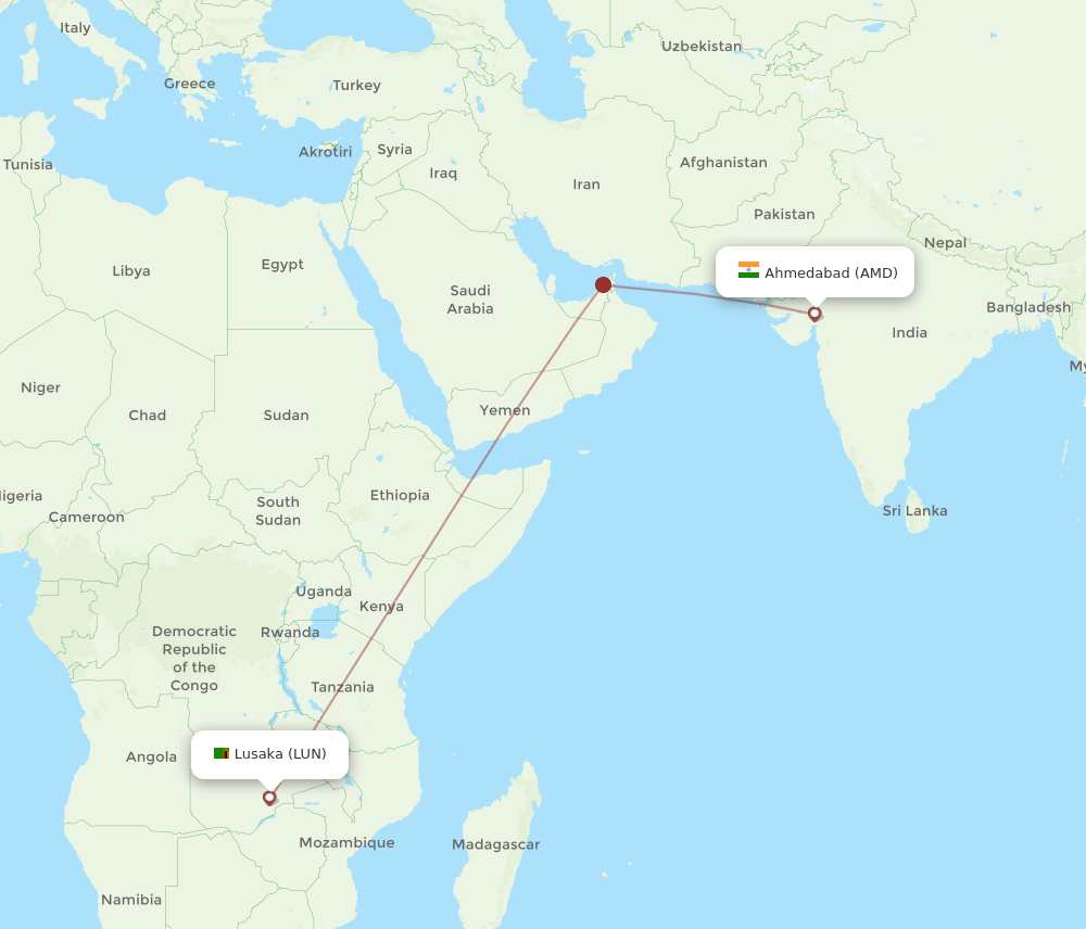 AMD-LUN flight routes