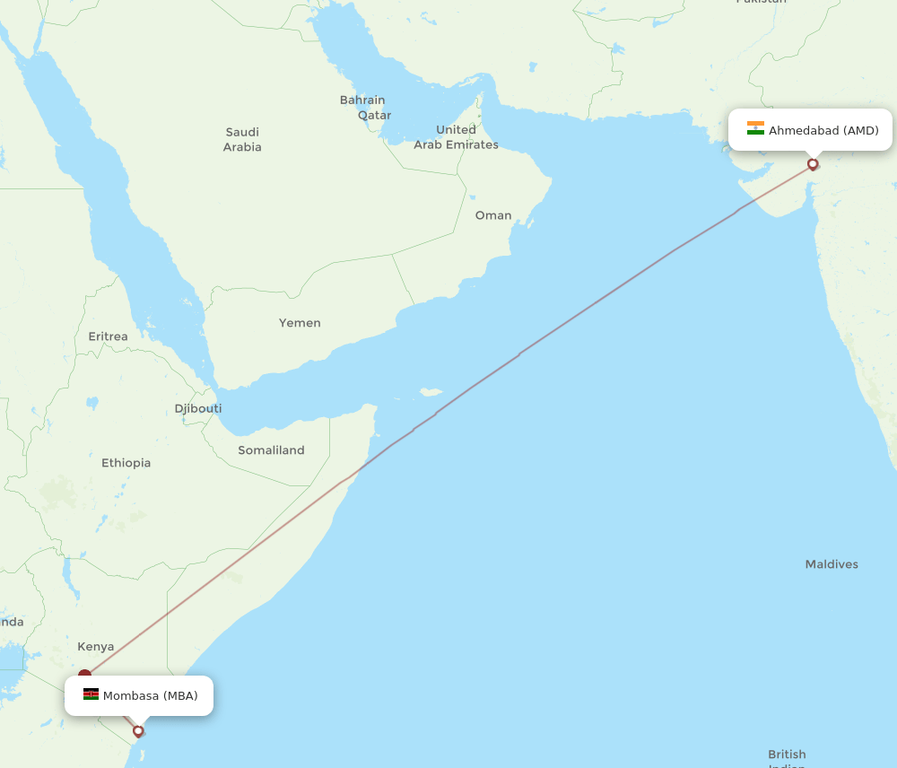 AMD-MBA flight routes