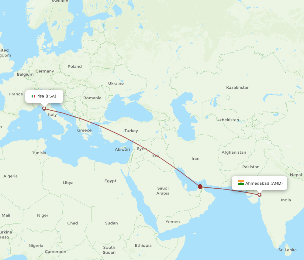 AMD-PSA flight routes