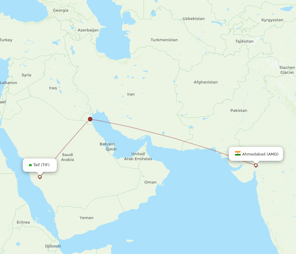 AMD-TIF flight routes