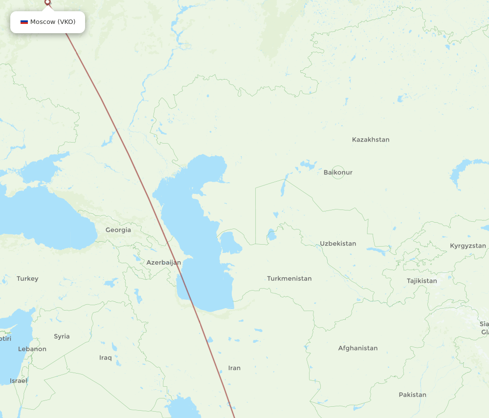 AMD-VKO flight routes