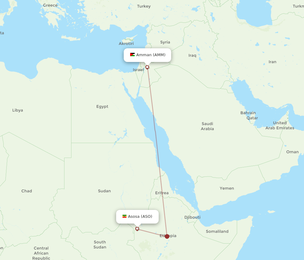 AMM-ASO flight routes