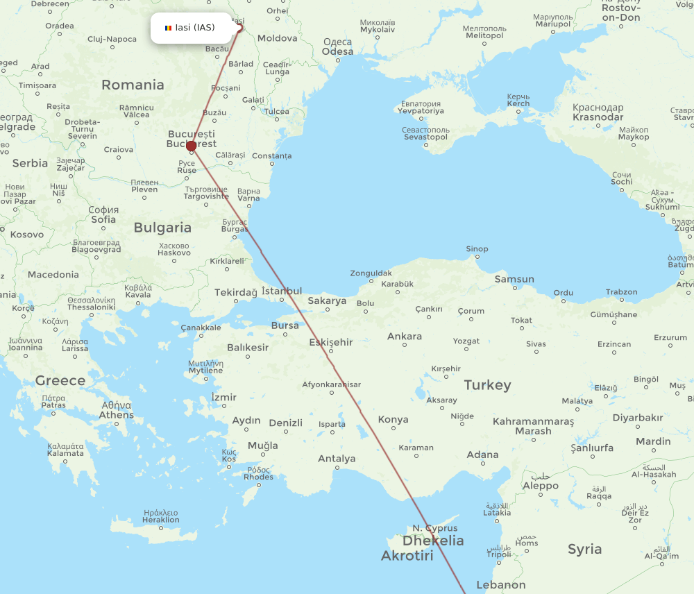 AMM-IAS flight routes