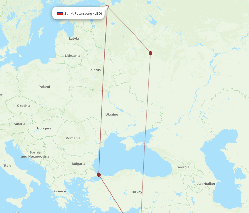 AMM-LED flight routes