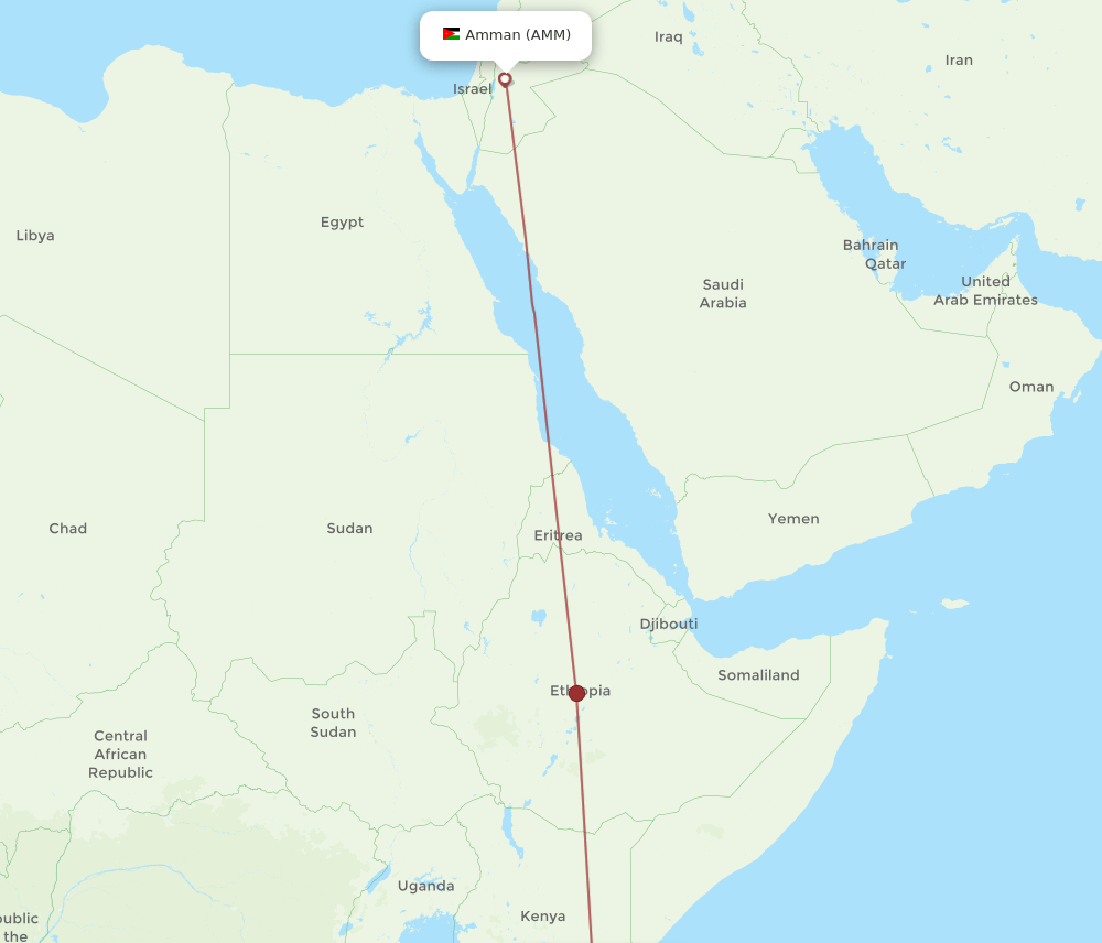 AMM-MBA flight routes