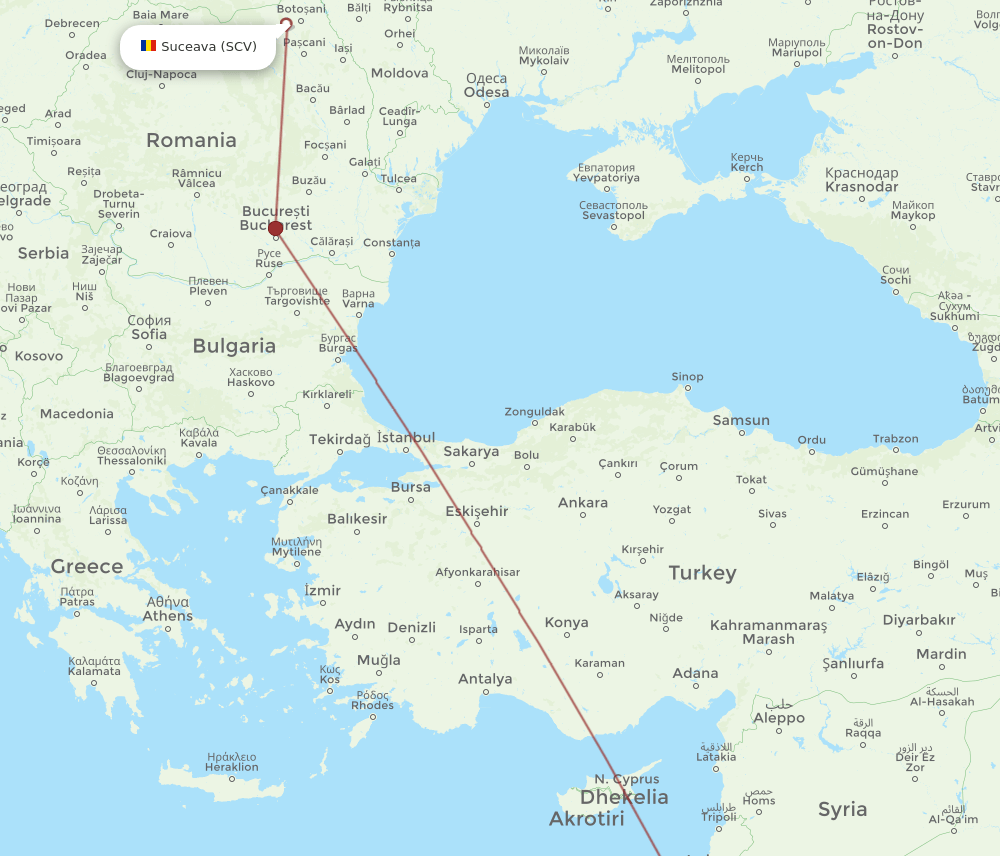 AMM-SCV flight routes