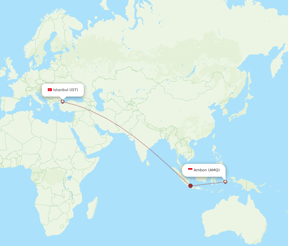 AMQ-IST flight routes