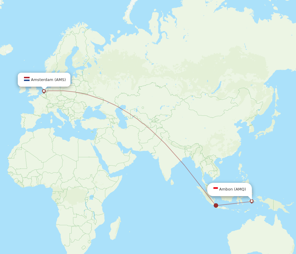 AMS-AMQ flight routes