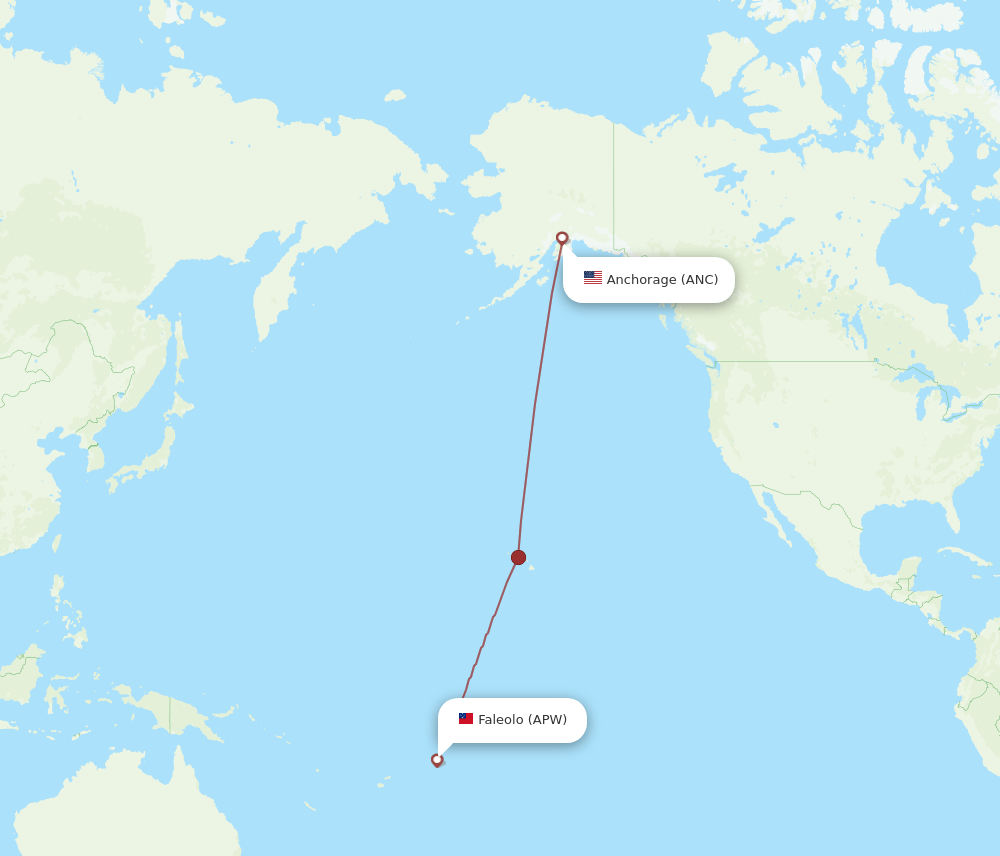 ANC-APW flight routes