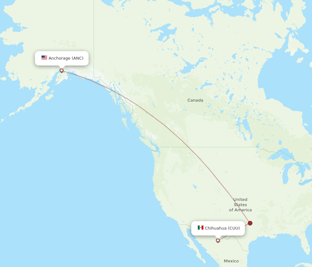 ANC-CUU flight routes