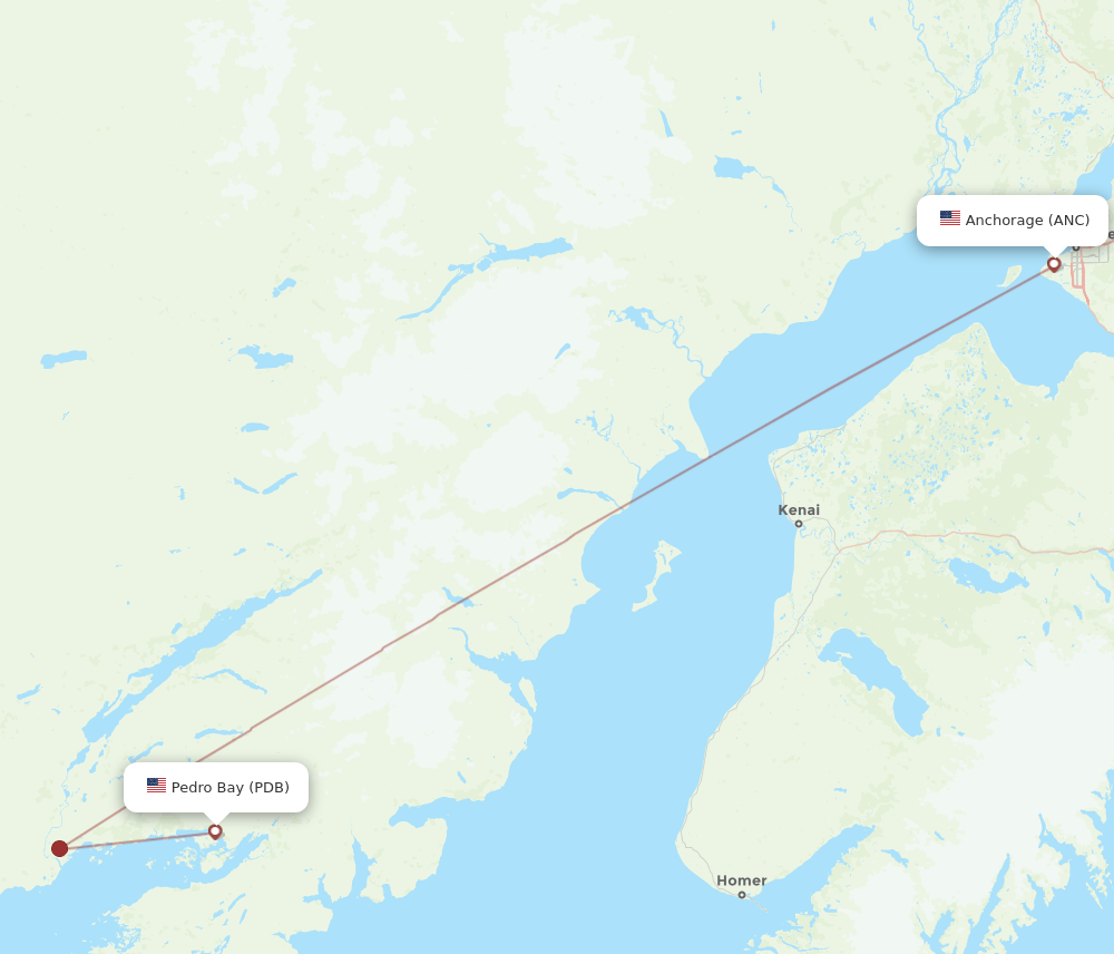 ANC-PDB flight routes