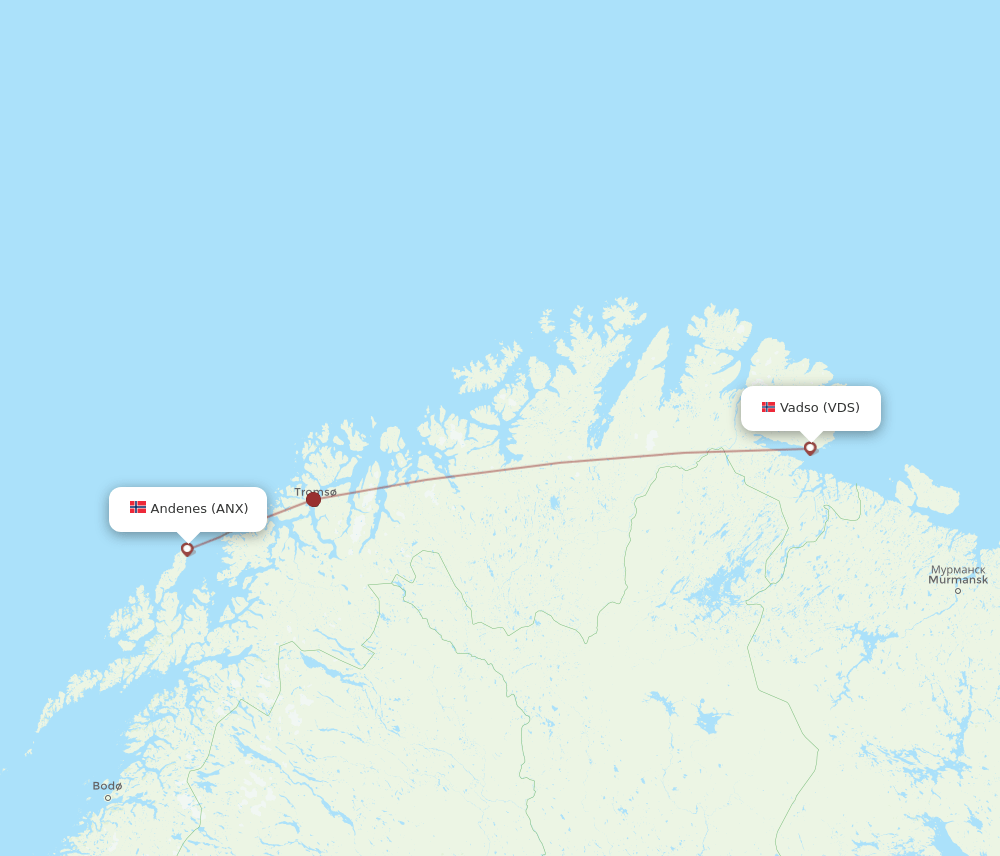 ANX-VDS flight routes