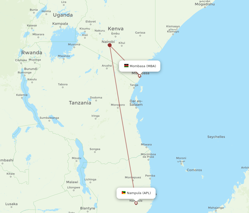 APL-MBA flight routes