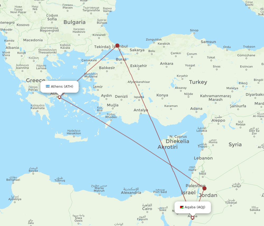 AQJ-ATH flight routes