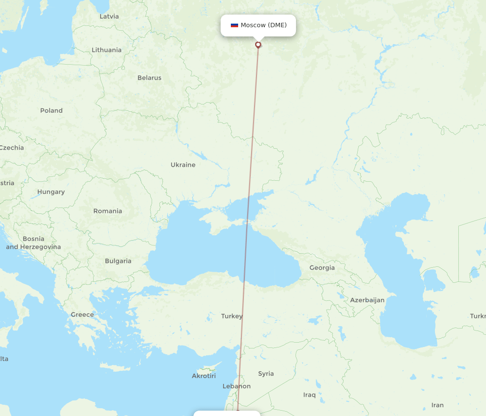 AQJ-DME flight routes