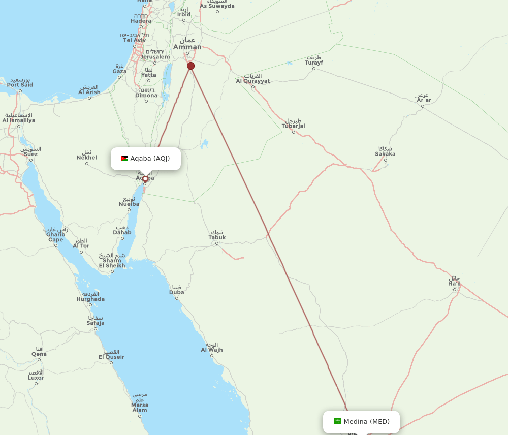 AQJ-MED flight routes
