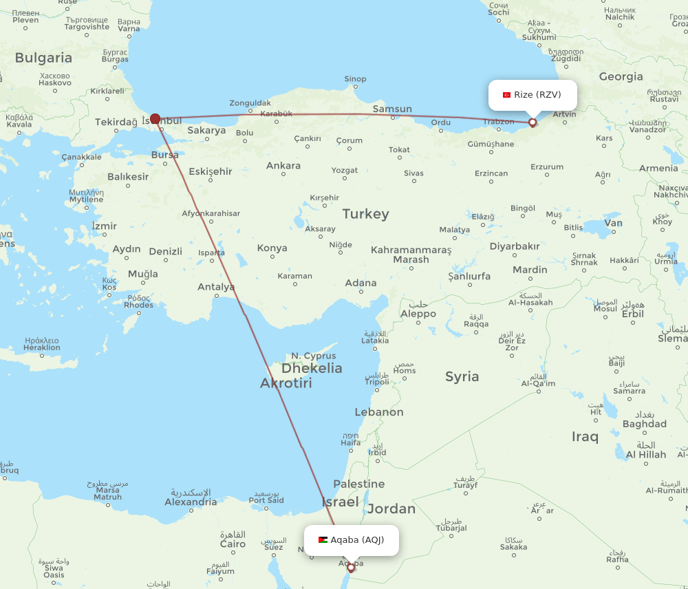AQJ-RZV flight routes