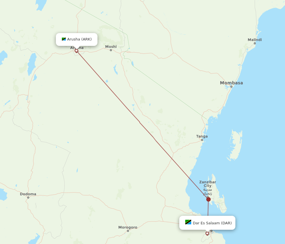 ARK-DAR flight routes