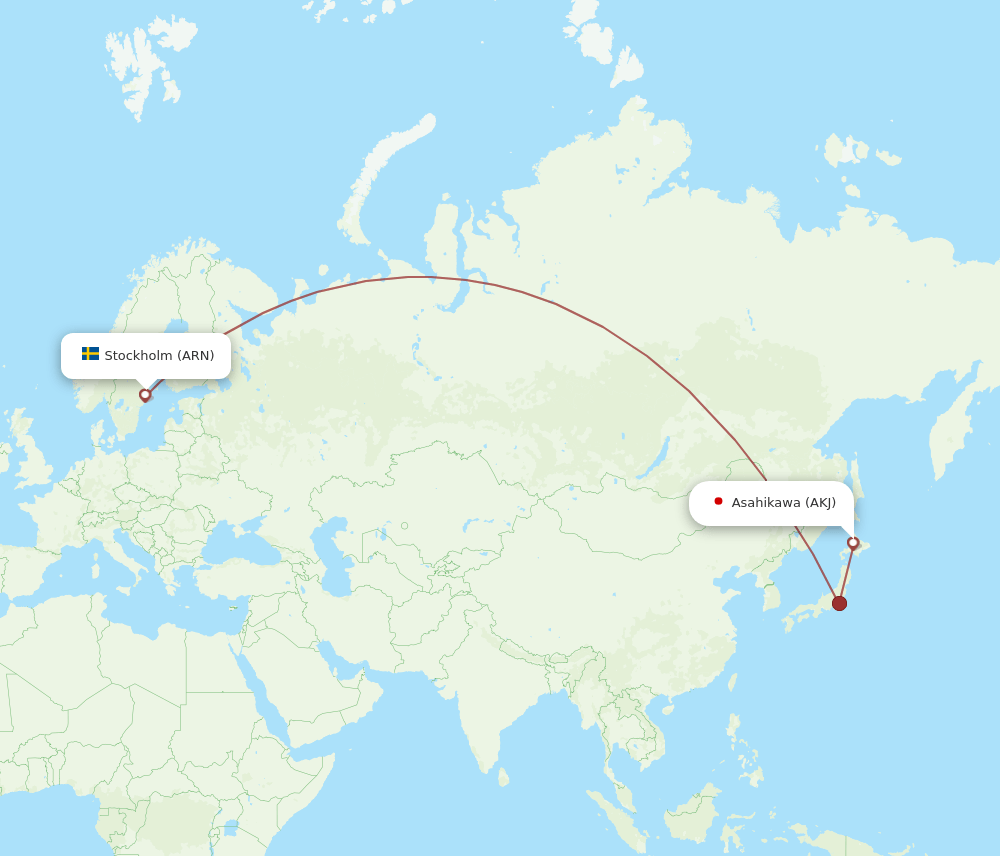 ARN-AKJ flight routes