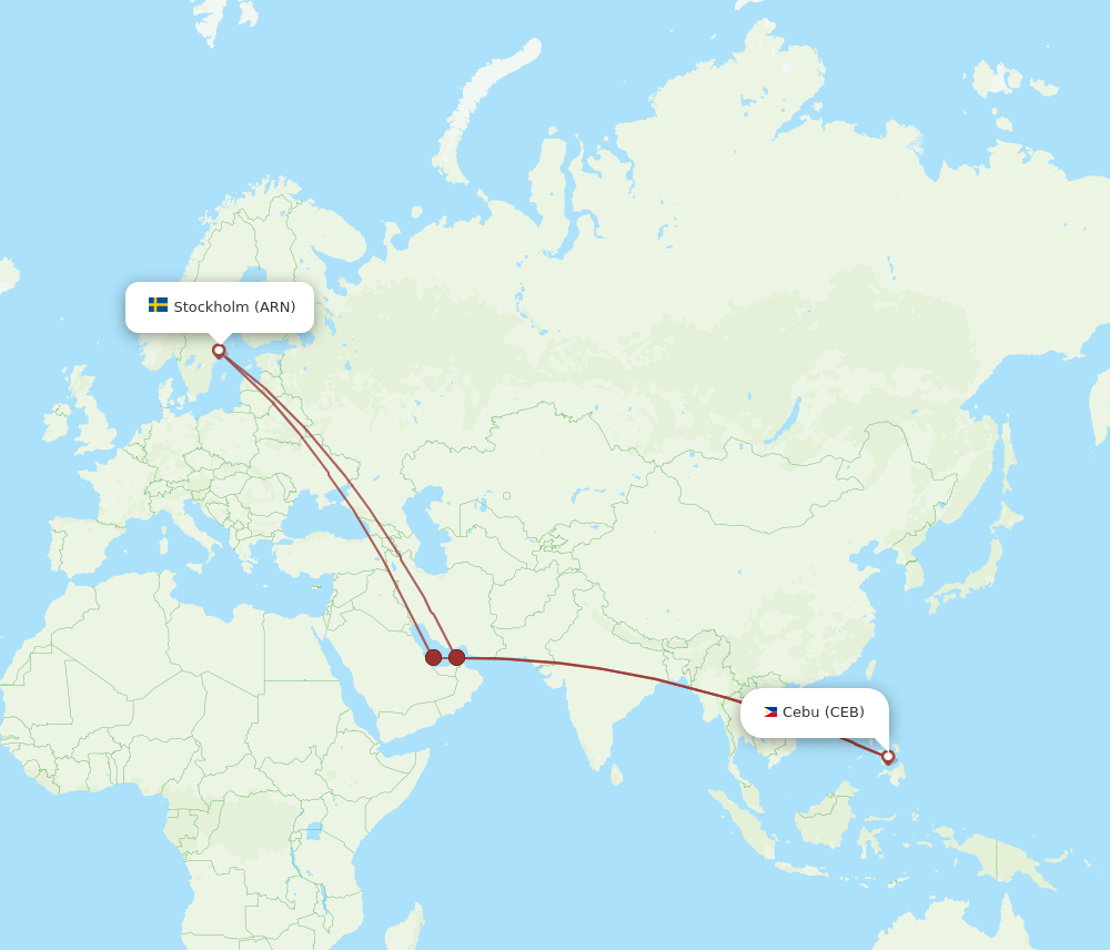 ARN-CEB flight routes