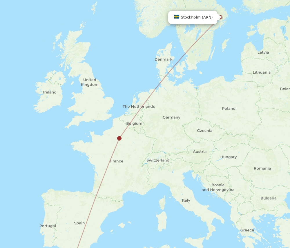 ARN-FEZ flight routes