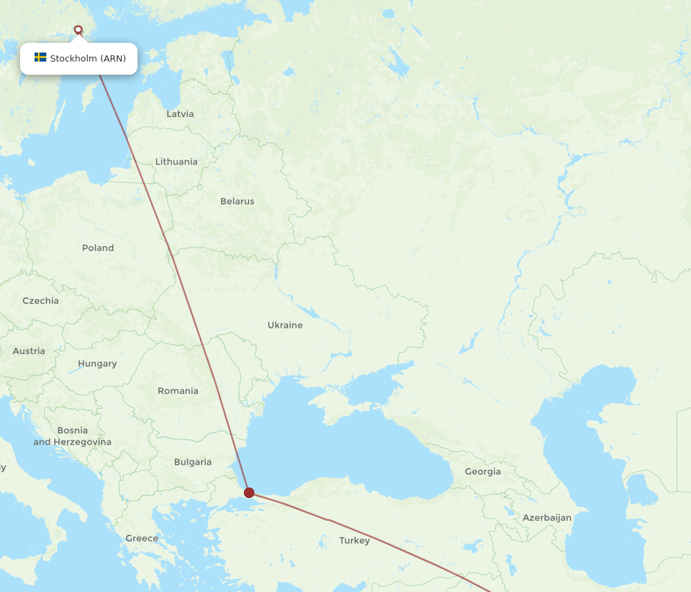 ARN-IFN flight routes