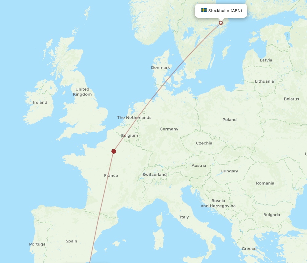 ARN-TLM flight routes