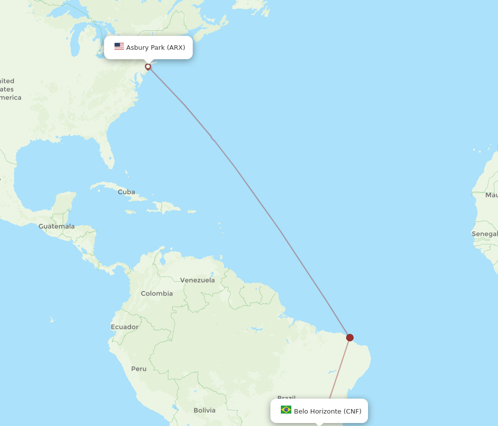 ARX-CNF flight routes