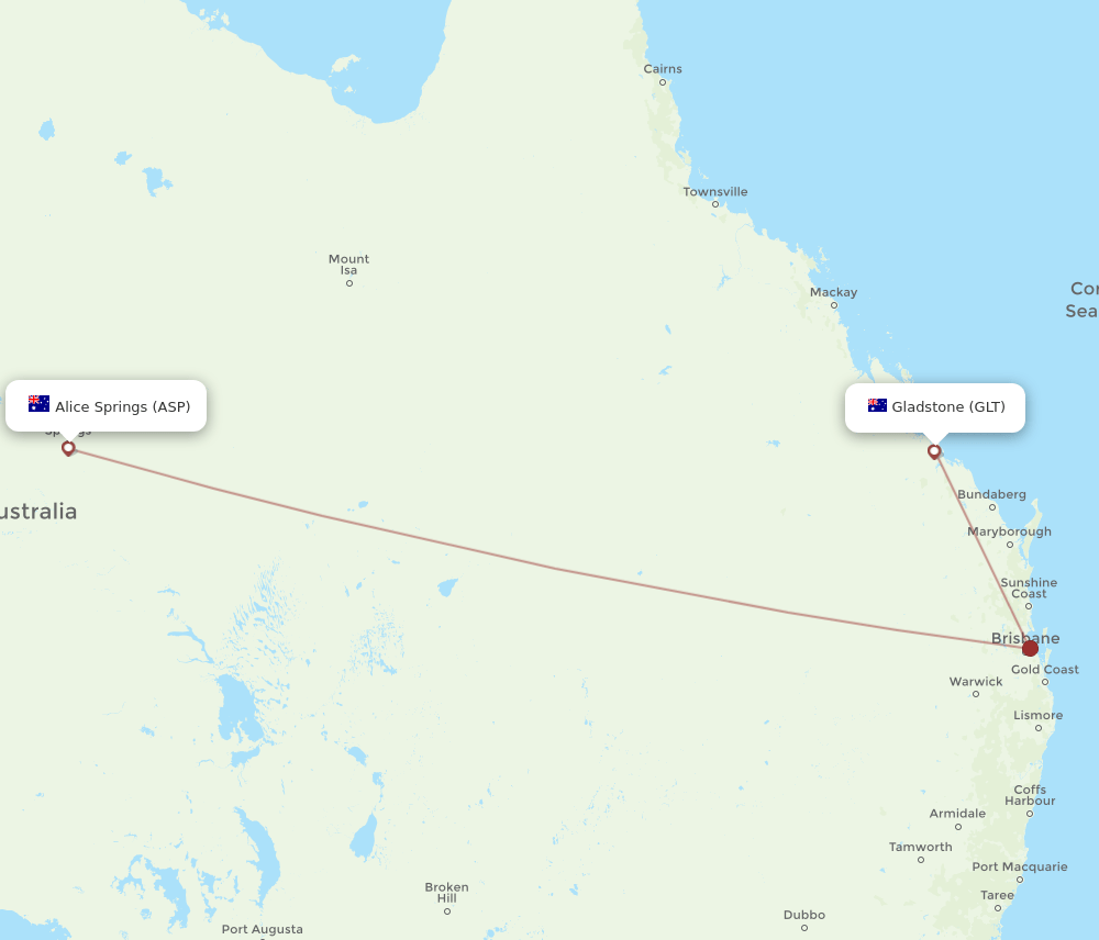ASP-GLT flight routes