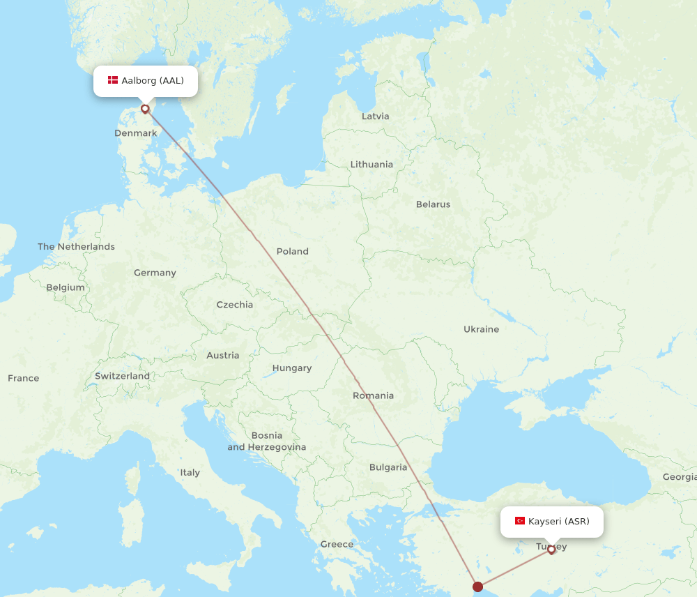 ASR-AAL flight routes