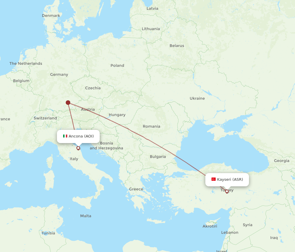 ASR-AOI flight routes