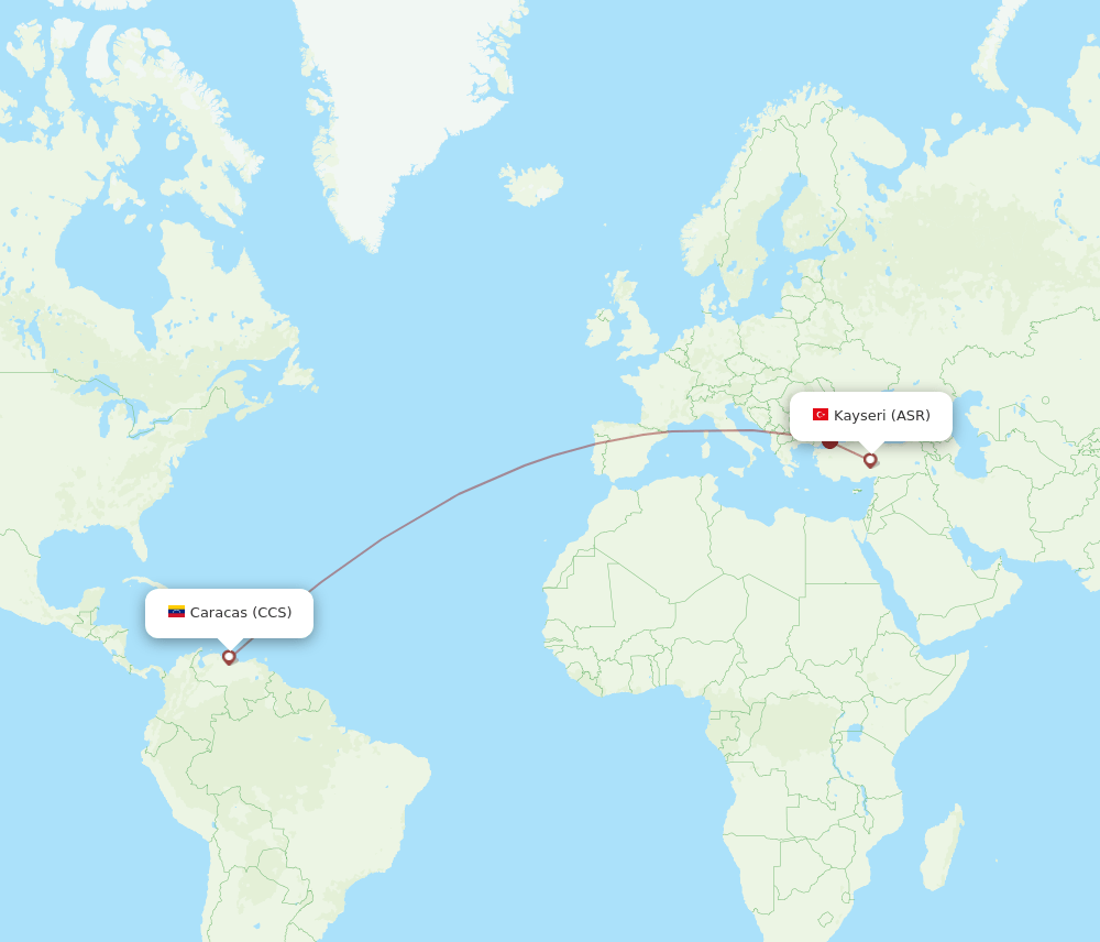 ASR-CCS flight routes