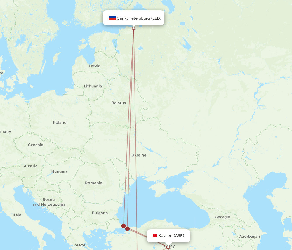 ASR-LED flight routes