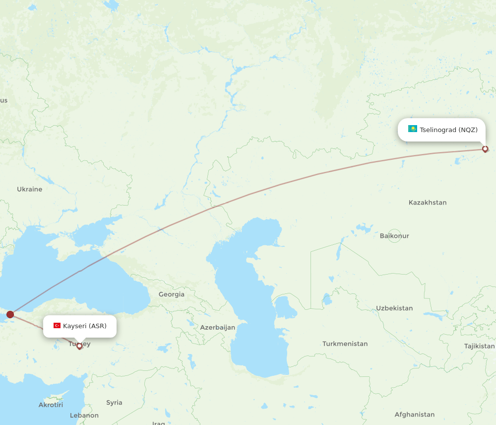 ASR-NQZ flight routes
