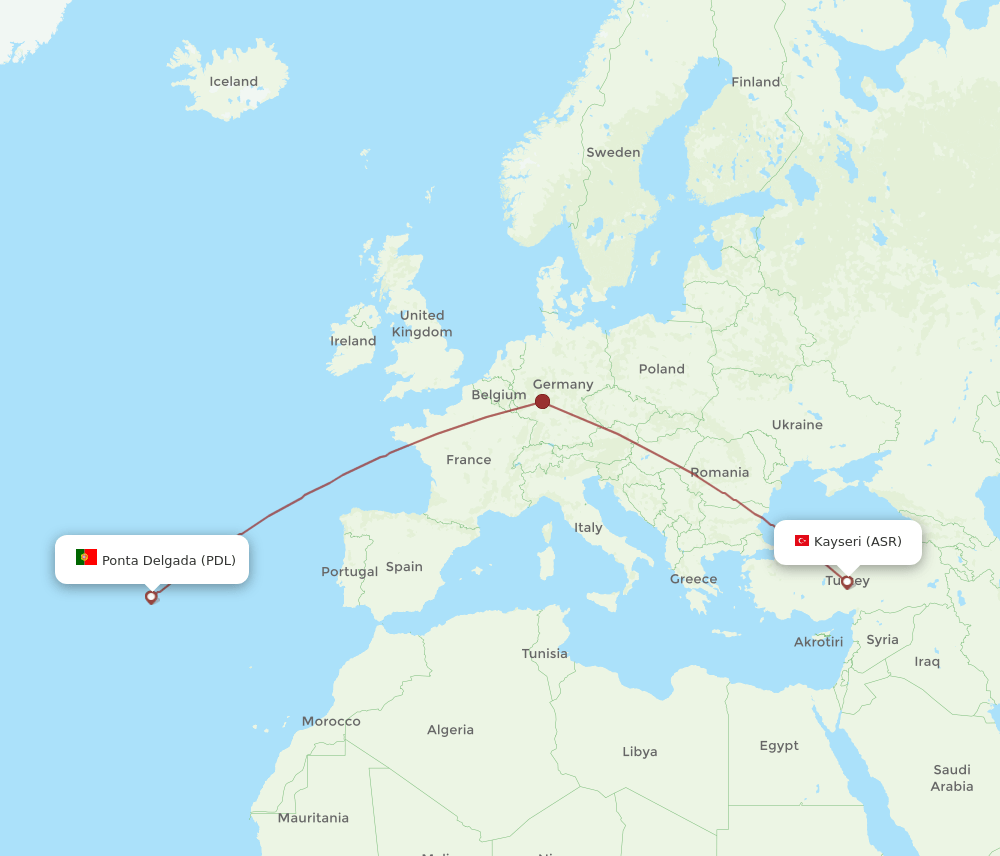 ASR-PDL flight routes