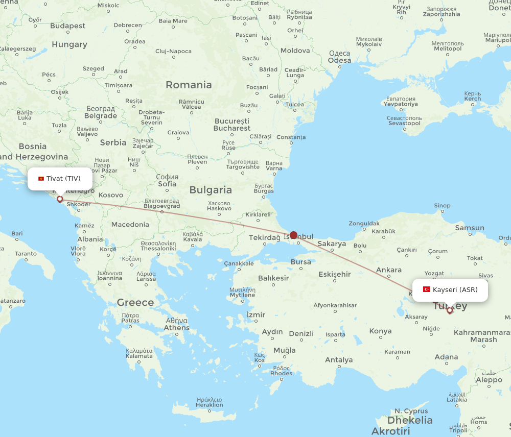 ASR-TIV flight routes