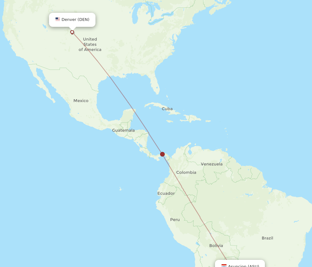 ASU-DEN flight routes