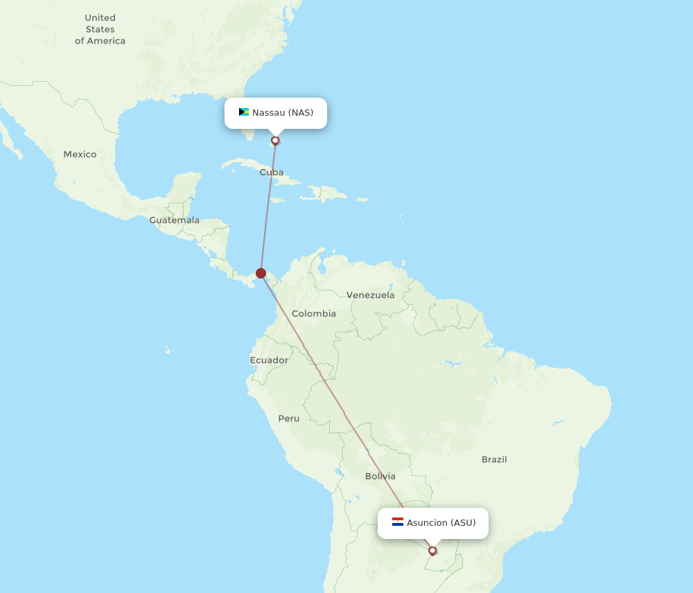 ASU-NAS flight routes