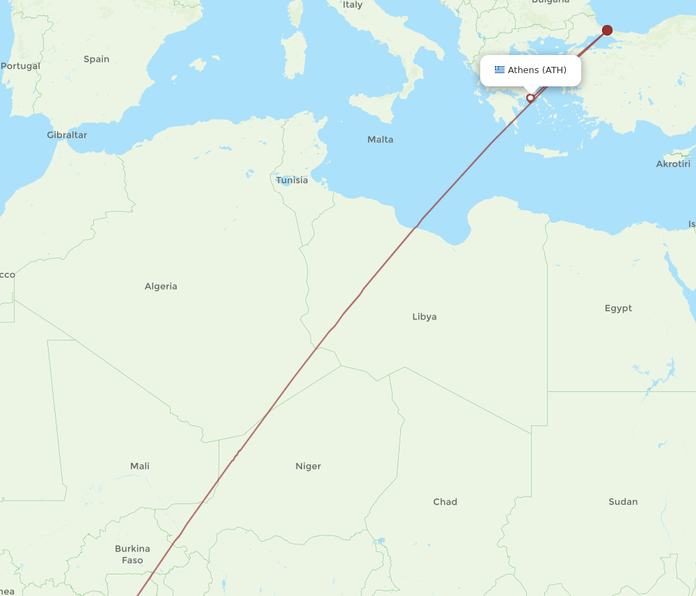 ATH-ABJ flight routes