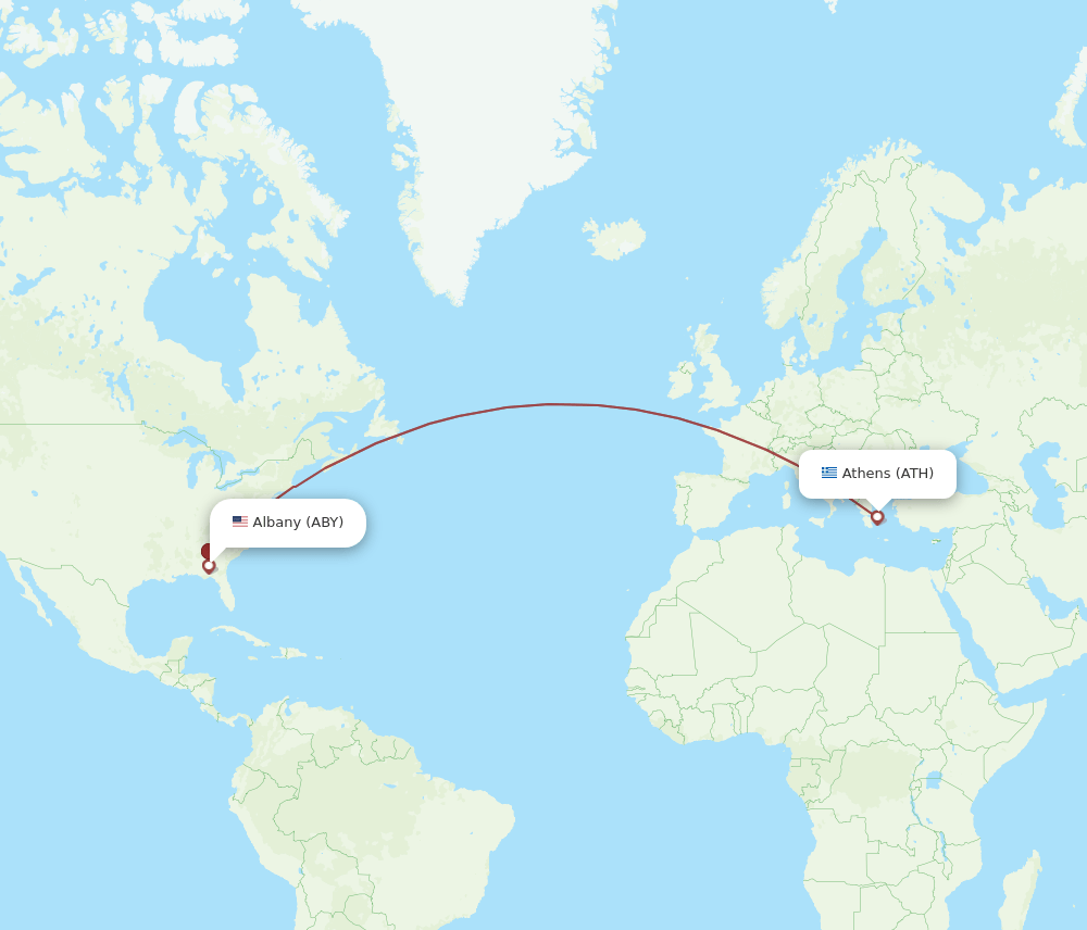 ATH-ABY flight routes