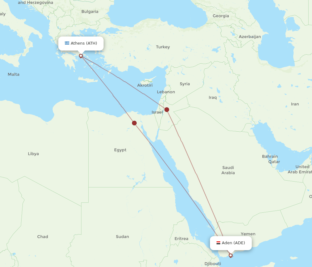 ATH-ADE flight routes