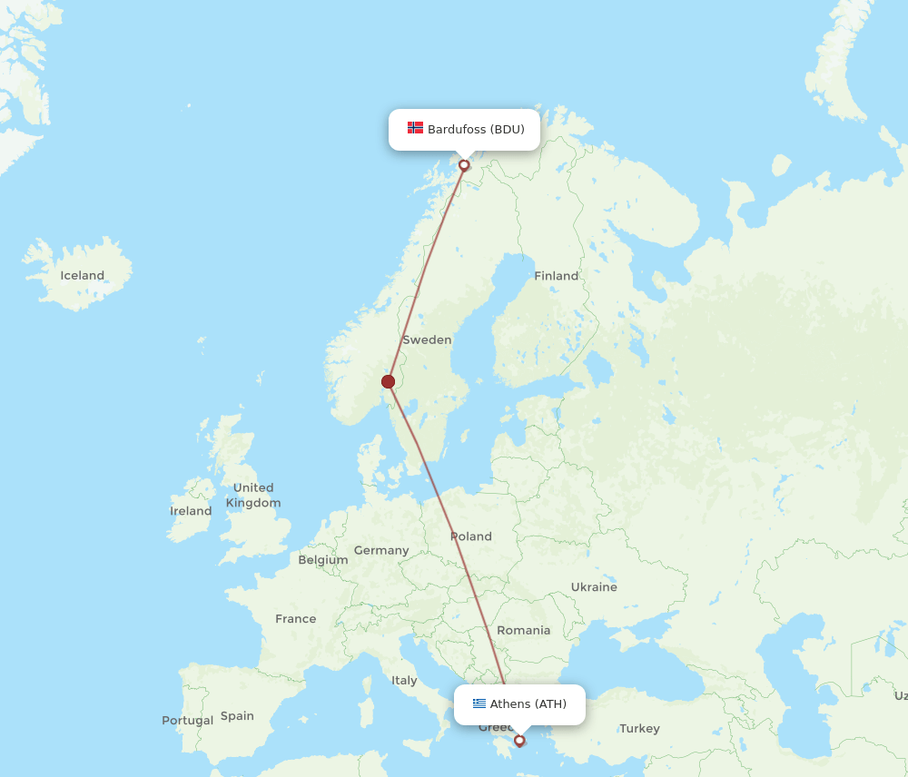 ATH-BDU flight routes