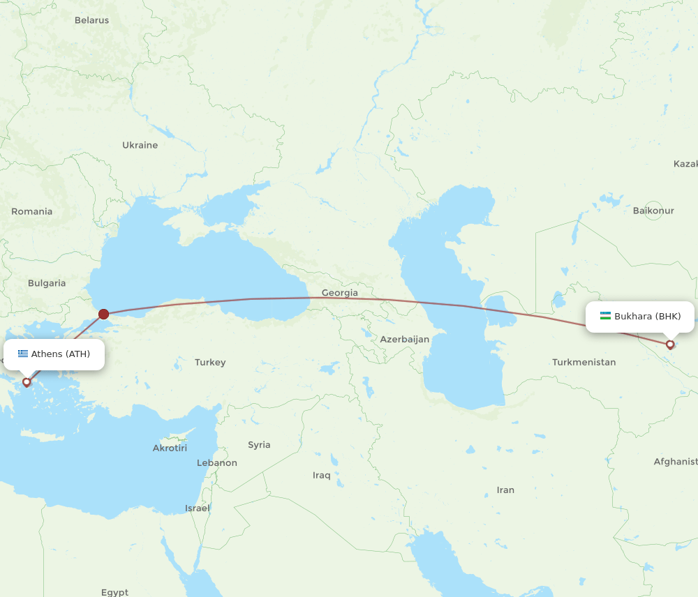 ATH-BHK flight routes