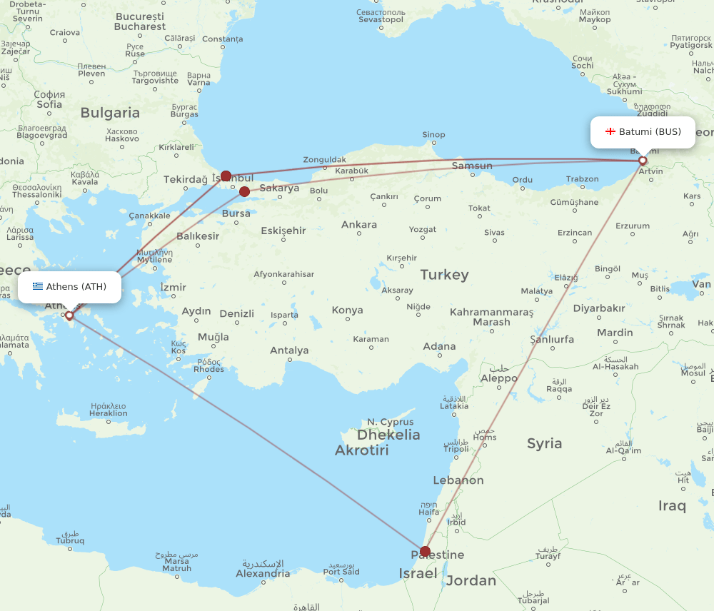ATH-BUS flight routes